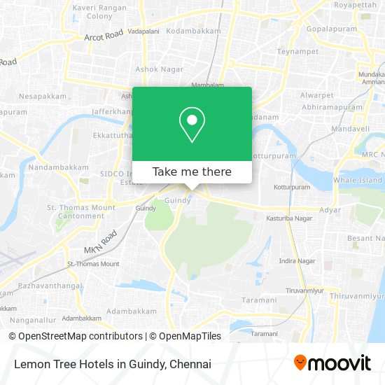 Lemon Tree Hotels in Guindy map