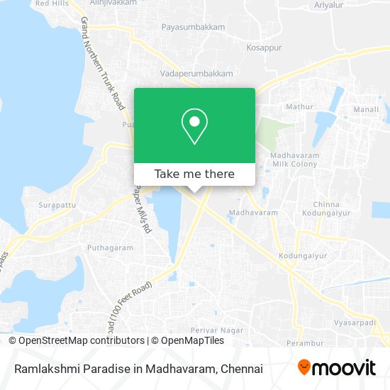 Ramlakshmi Paradise in Madhavaram map