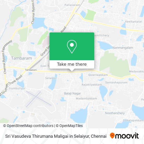 Sri Vasudeva Thirumana Maligai in Selaiyur map