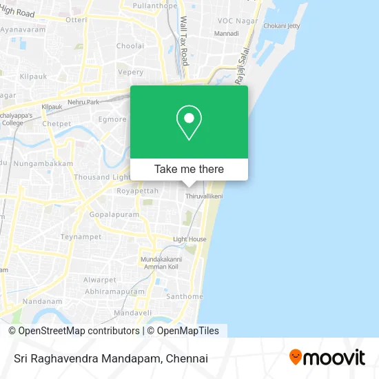 Sri Raghavendra Mandapam map