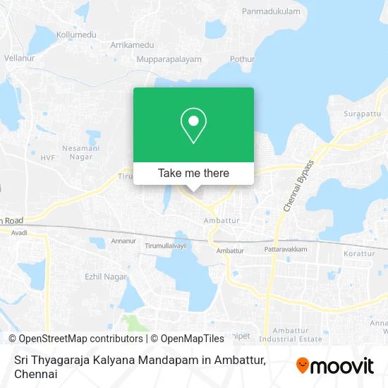 Sri Thyagaraja Kalyana Mandapam in Ambattur map