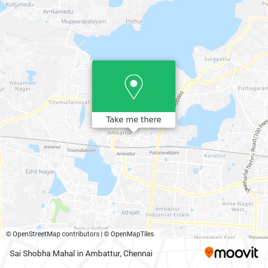 Sai Shobha Mahal in Ambattur map