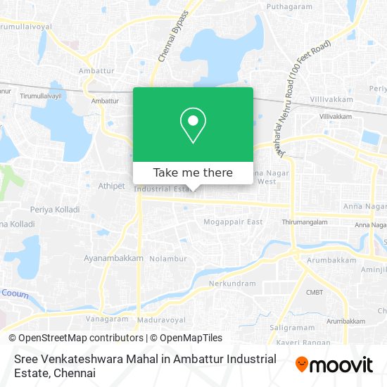 Sree Venkateshwara Mahal in Ambattur Industrial Estate map