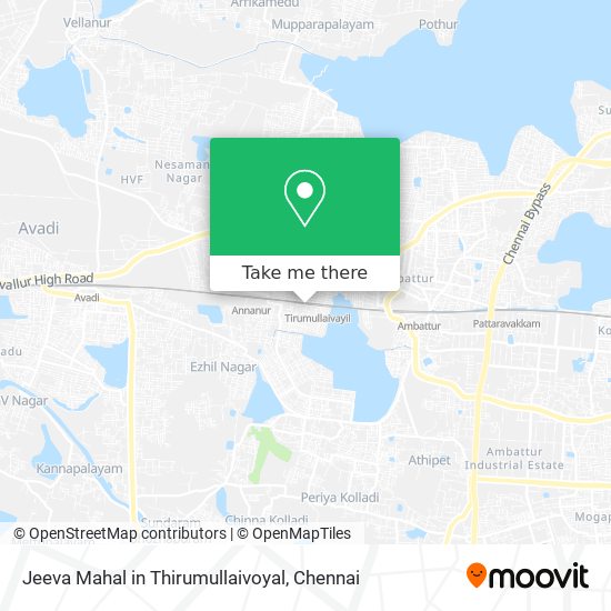 Jeeva Mahal in Thirumullaivoyal map