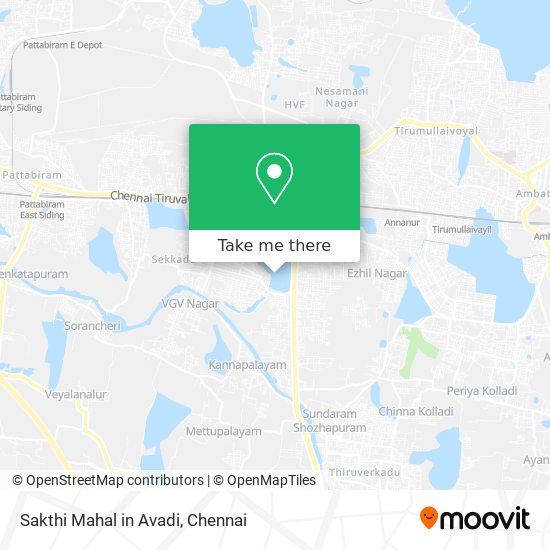 Avadi Map In Chennai How To Get To Sakthi Mahal In Avadi In Sriperumbudur By Bus Or Train?