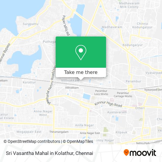 Sri Vasantha Mahal in Kolathur map