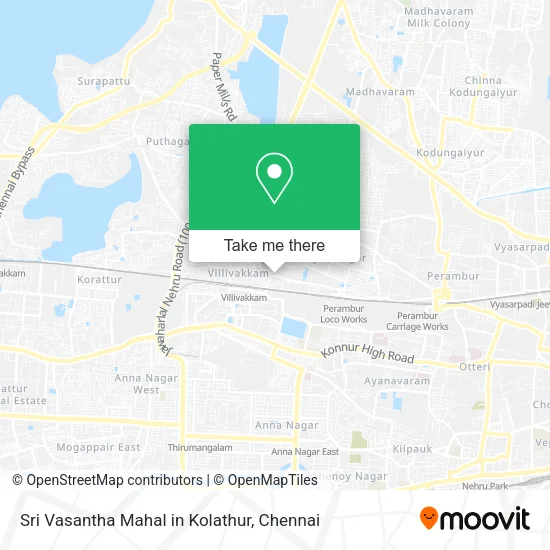Sri Vasantha Mahal in Kolathur map