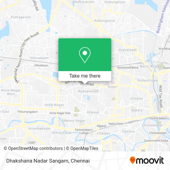 Dhakshana Nadar Sangam map