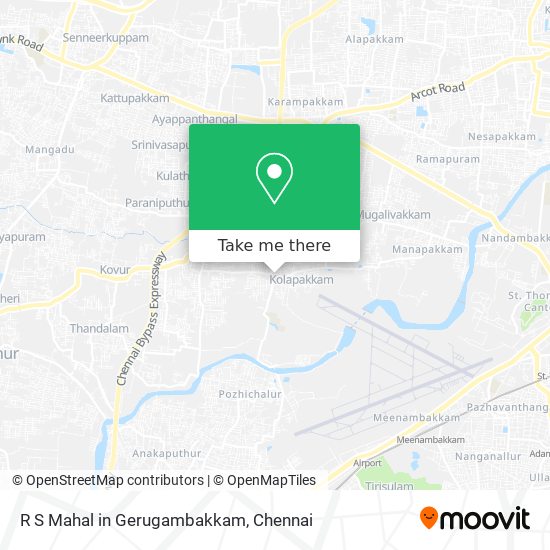 R S Mahal in Gerugambakkam map