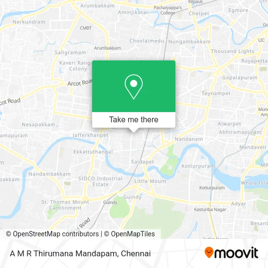 A M R Thirumana Mandapam map