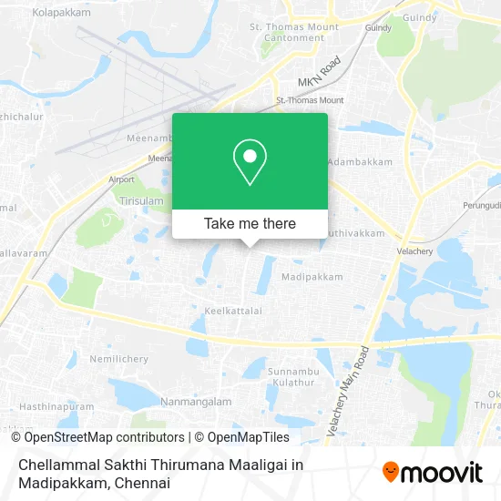 Chellammal Sakthi Thirumana Maaligai in Madipakkam map