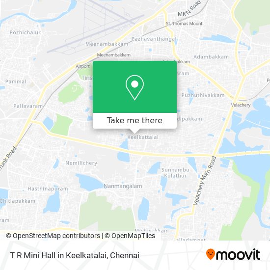 T R Mini Hall in Keelkatalai map