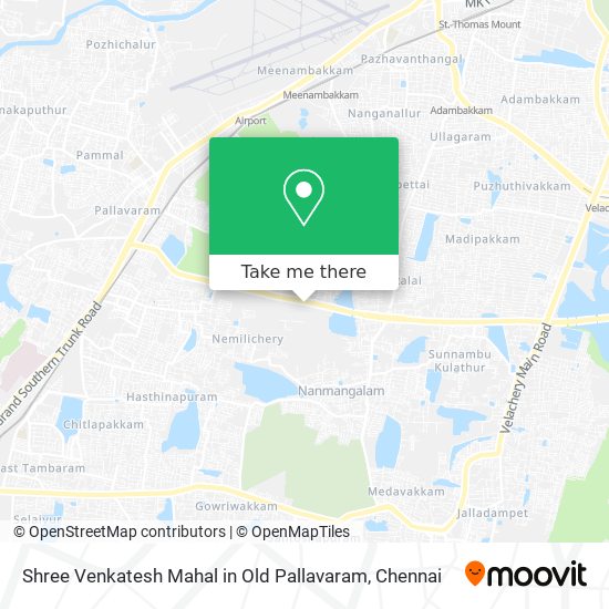 Shree Venkatesh Mahal in Old Pallavaram map