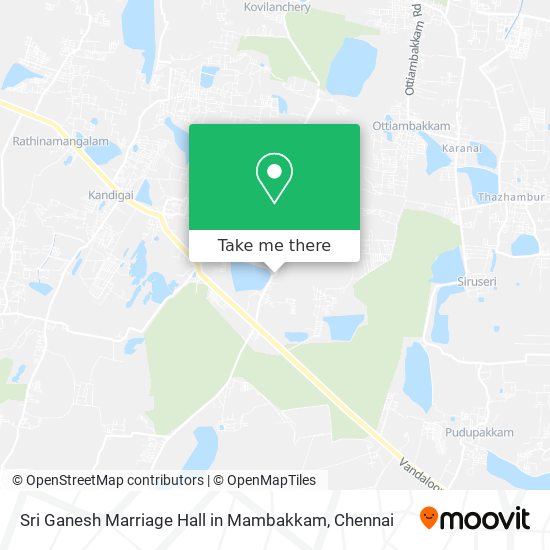 Sri Ganesh Marriage Hall in Mambakkam map