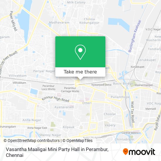 Vasantha Maaligai Mini Party Hall in Perambur map