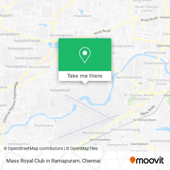 Mass Royal Club in Ramapuram map