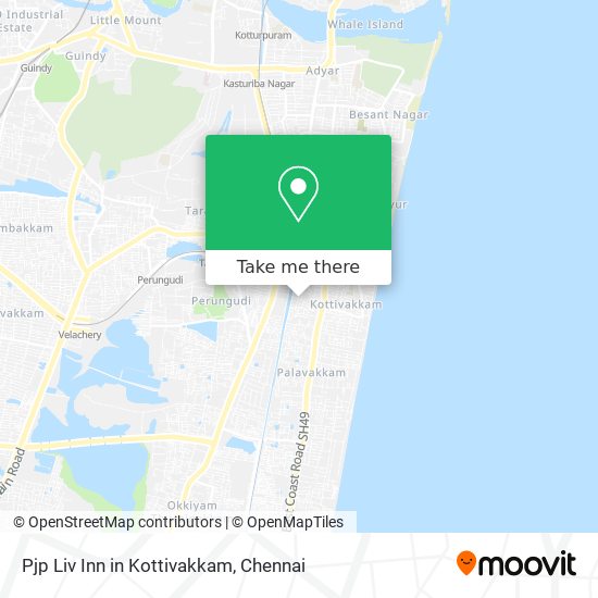 Pjp Liv Inn in Kottivakkam map