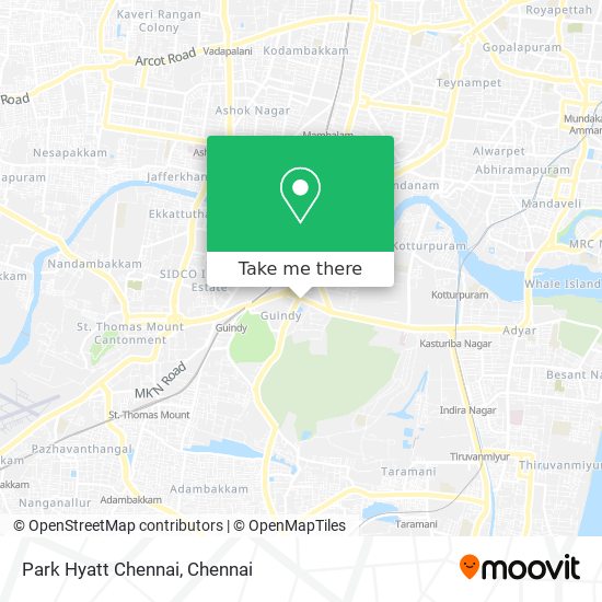 Park Hyatt Chennai map