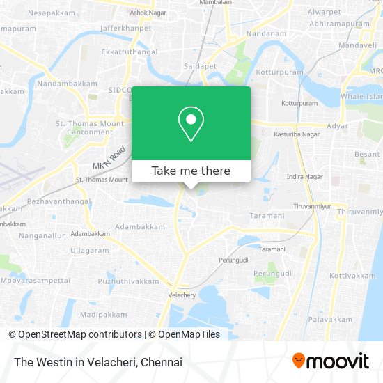 The Westin in Velacheri map