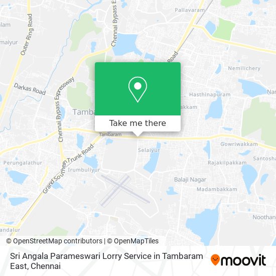 Sri Angala Parameswari Lorry Service in Tambaram East map