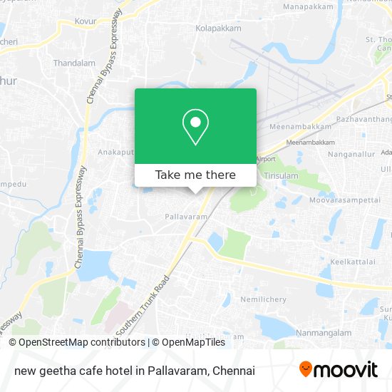 new geetha cafe hotel in Pallavaram map