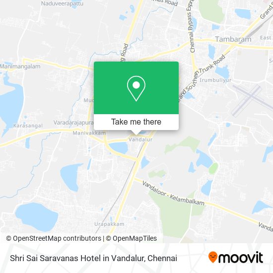 Shri Sai Saravanas Hotel in Vandalur map