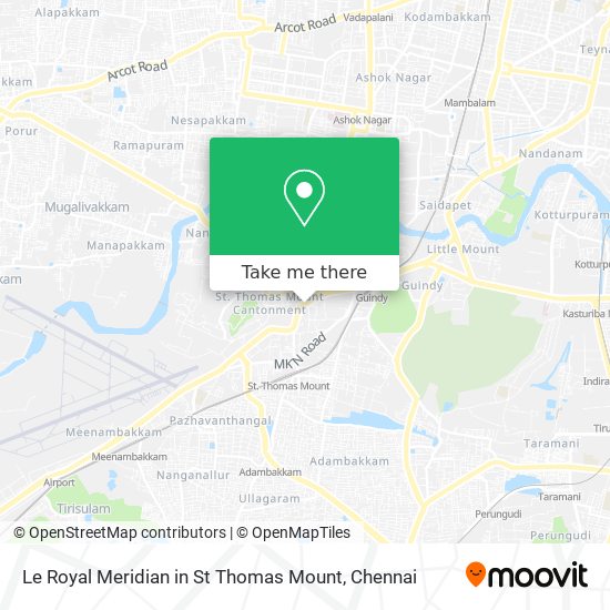 Le Royal Meridian in St Thomas Mount map