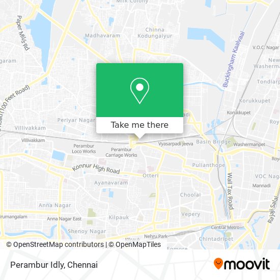 Perambur Idly map