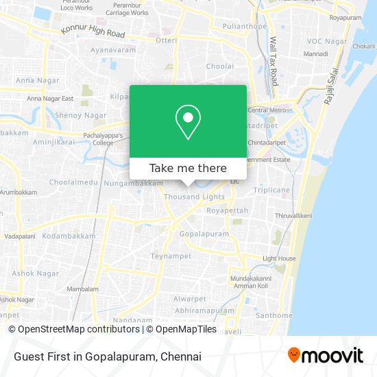 Guest First in Gopalapuram map