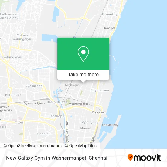 New Galaxy Gym in Washermanpet map