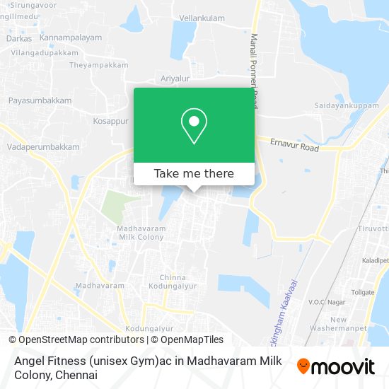 Angel Fitness (unisex Gym)ac in Madhavaram Milk Colony map