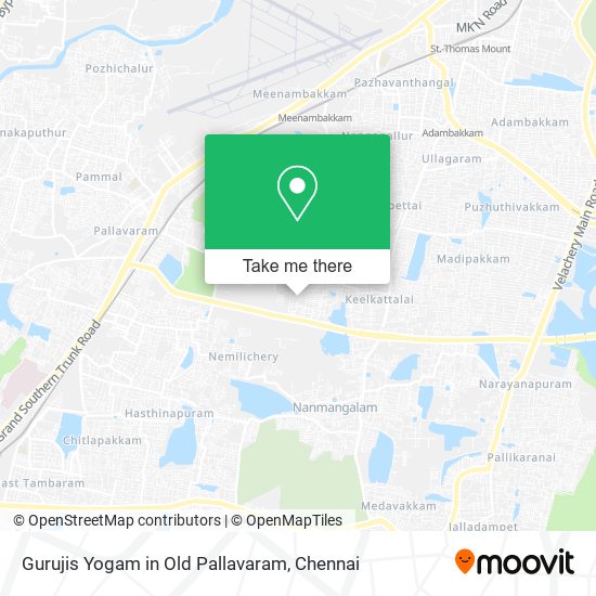 Gurujis Yogam in Old Pallavaram map