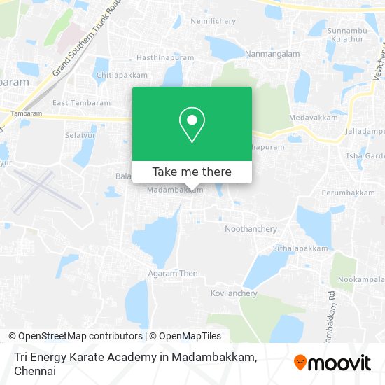 Tri Energy Karate Academy in Madambakkam map