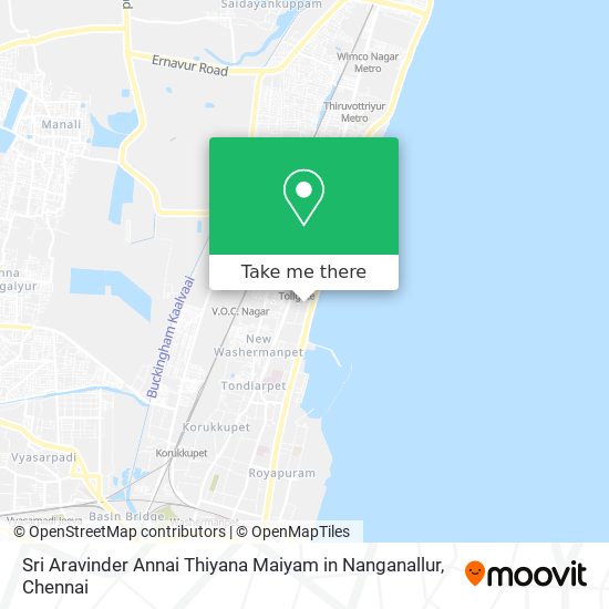 Sri Aravinder Annai Thiyana Maiyam in Nanganallur map