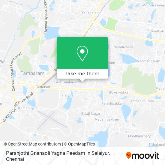 Paranjothi Gnanaoli Yagna Peedam in Selaiyur map