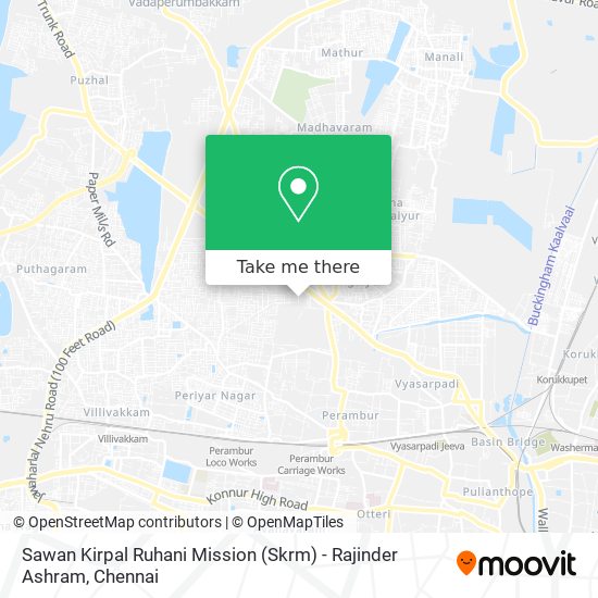 Sawan Kirpal Ruhani Mission (Skrm) - Rajinder Ashram map