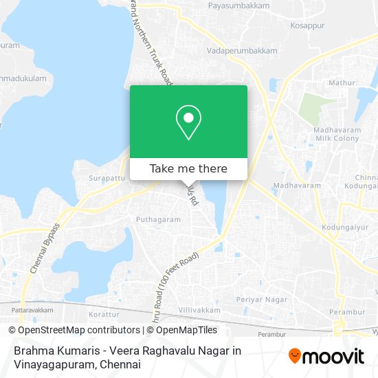 Brahma Kumaris - Veera Raghavalu Nagar in Vinayagapuram map