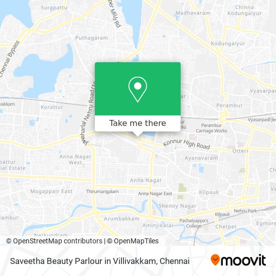 Saveetha Beauty Parlour in Villivakkam map