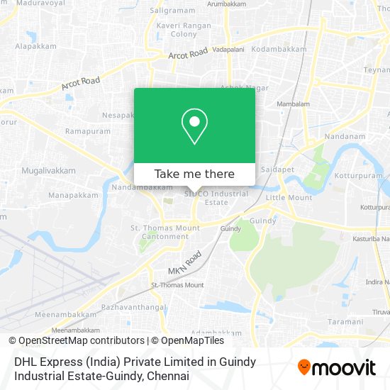DHL Express (India) Private Limited in Guindy Industrial Estate-Guindy map