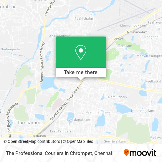 The Professional Couriers in Chrompet map
