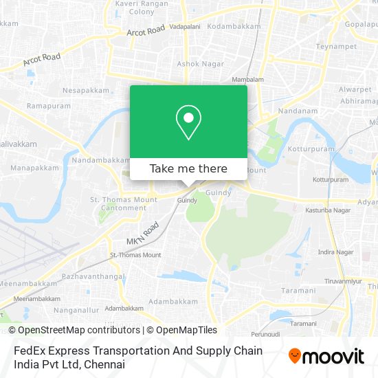 FedEx Express Transportation And Supply Chain India Pvt Ltd map