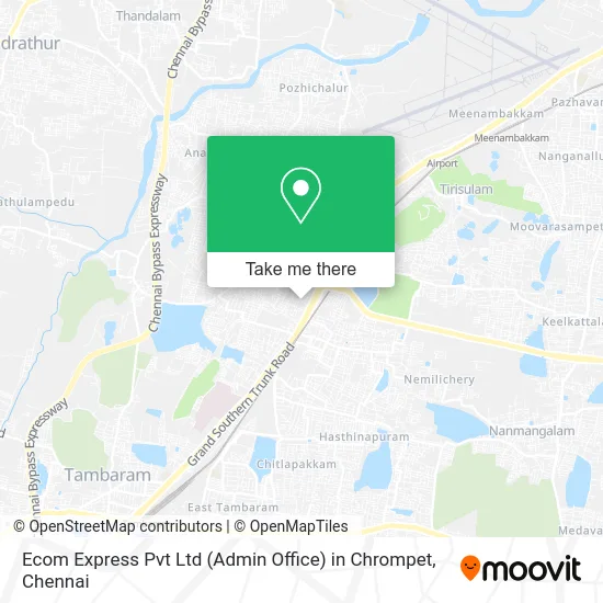 Ecom Express Pvt Ltd (Admin Office) in Chrompet map