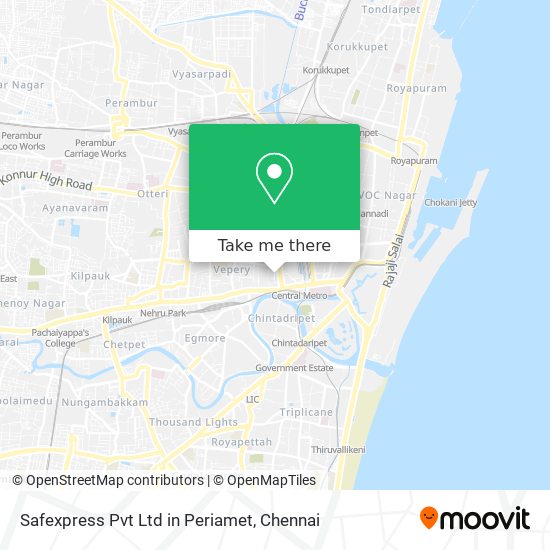 Safexpress Pvt Ltd in Periamet map