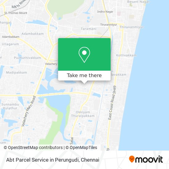 Abt Parcel Service in Perungudi map