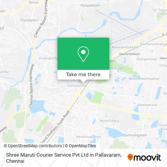 Shree Maruti Courier Service Pvt Ltd in Pallavaram map