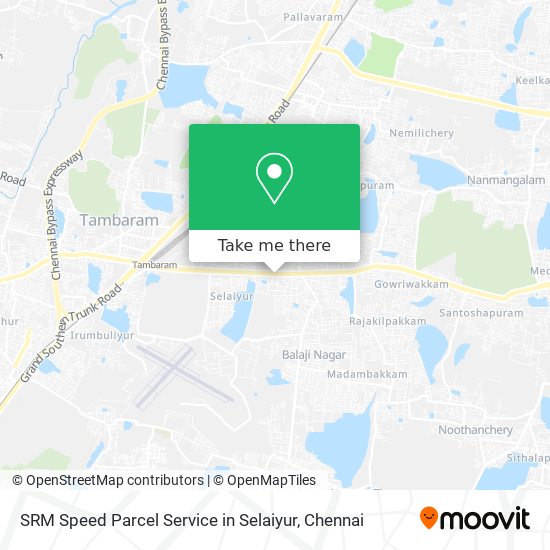 SRM Speed Parcel Service in Selaiyur map