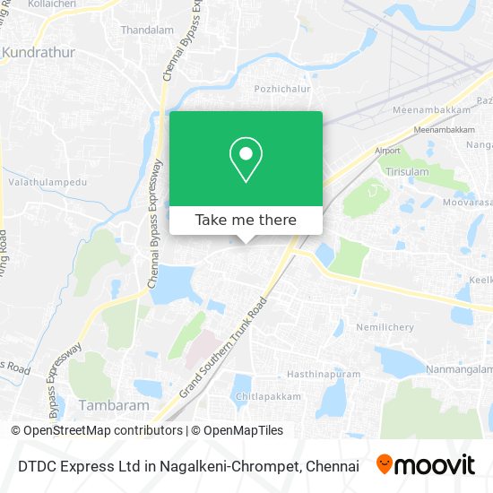 DTDC Express Ltd in Nagalkeni-Chrompet map