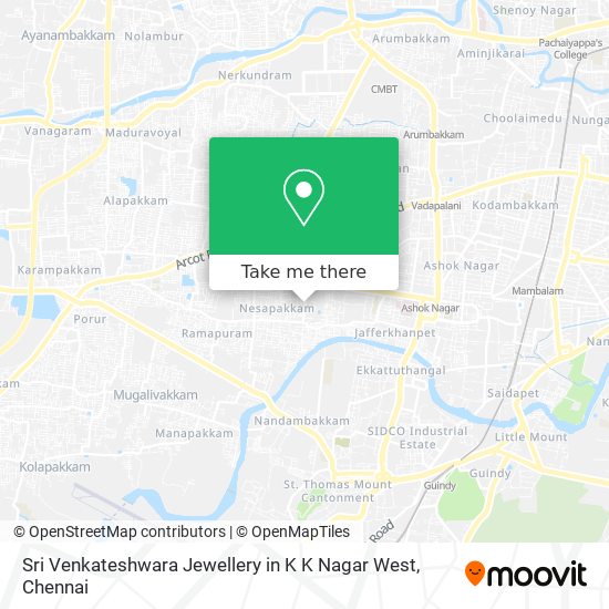 Sri Venkateshwara Jewellery in K K Nagar West map