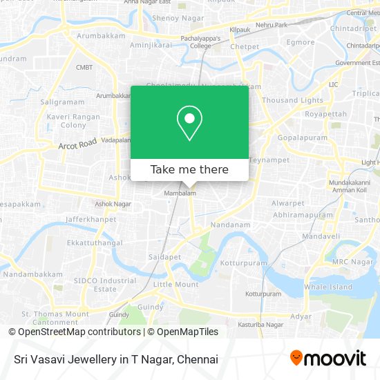 Sri Vasavi Jewellery in T Nagar map