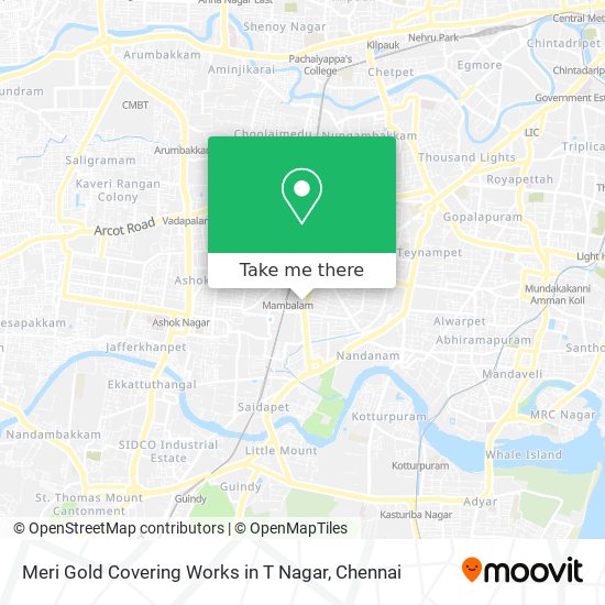 Meri Gold Covering Works in T Nagar map
